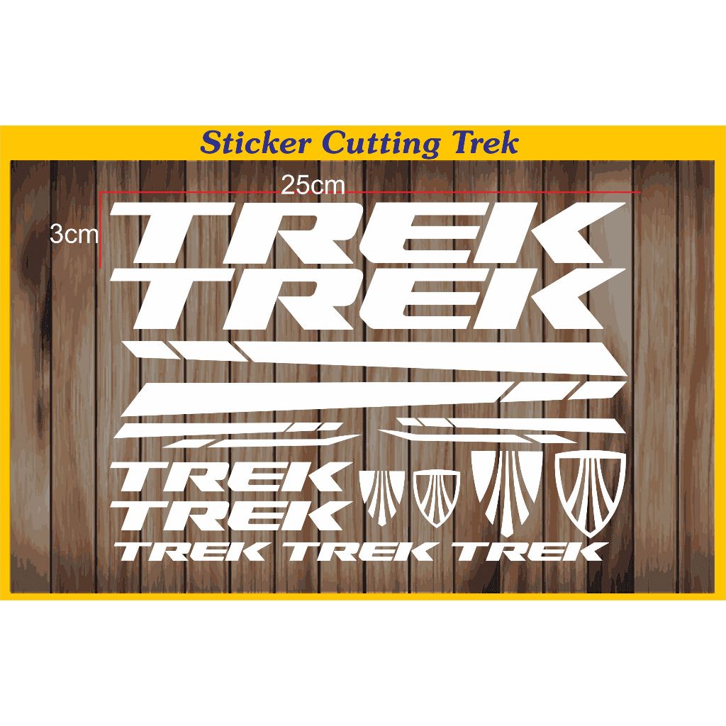 sticker cutting  sepeda trek
