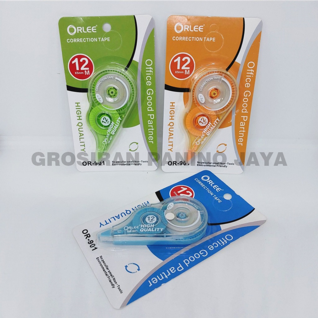 

Tipe x Kertas Merk Orlee Penghapus Correction Tape 12 m x 5mm OR-901 ECER