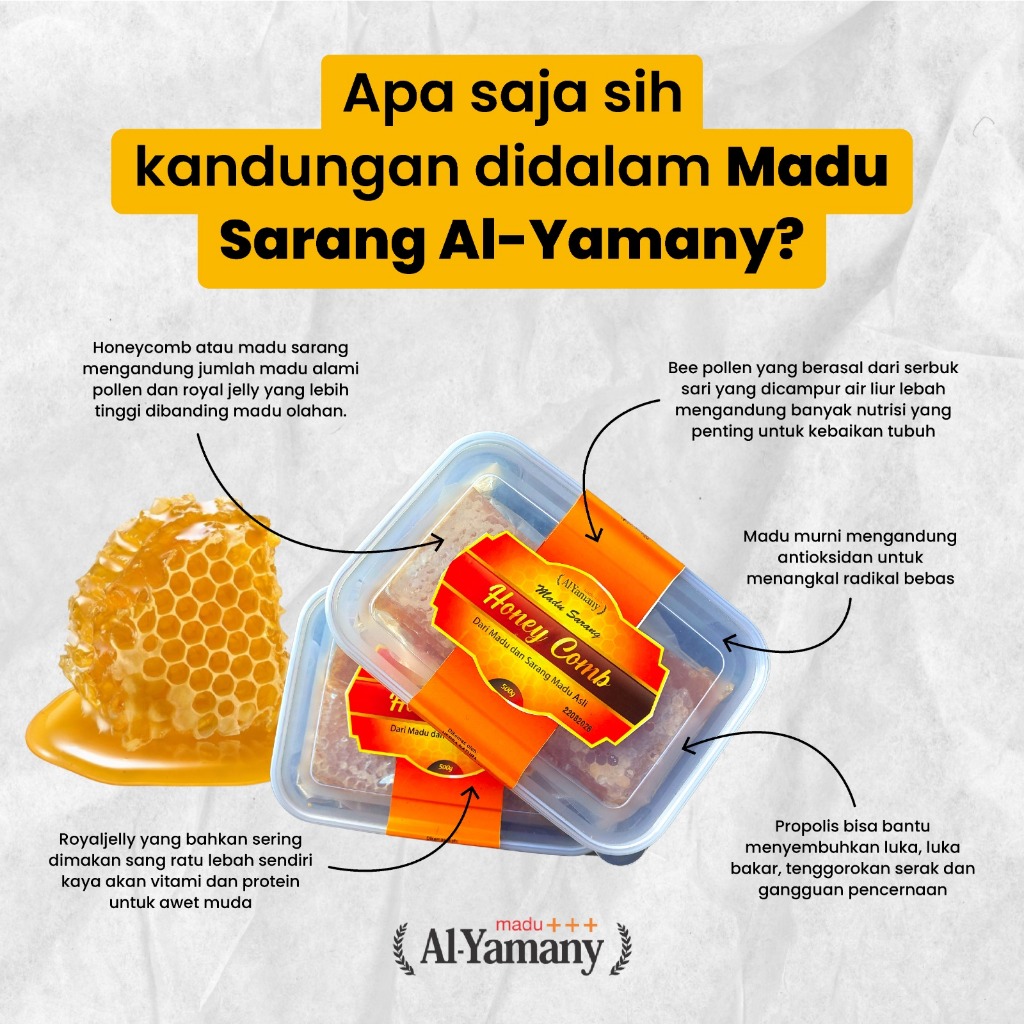 

Madu Sarang Al-Yamany (Honey Comb