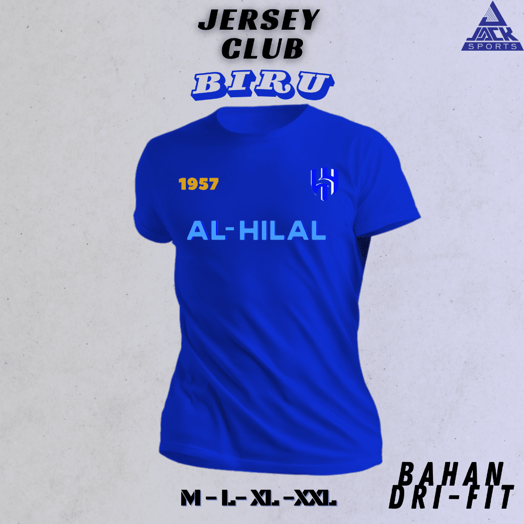 JFDAH-01 JERSEY ALHLAL  BAHAN DRIFIT PREMIUM JERSEY BOLA JERSEY FUTSAL BAJU BOLA BAJU FUTSAL BAJU BO