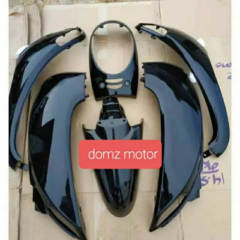 COVER BODY HALUS HONDA SCOOPY FI 2013_2016 WARNA HITAM