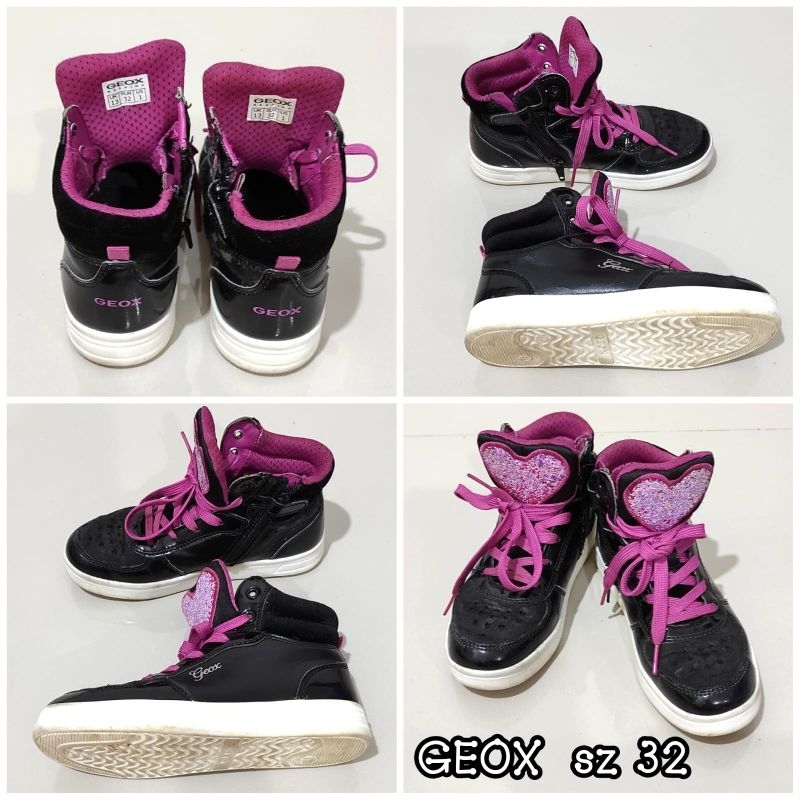 Sepatu anak perempuan GEOX Girl DJROCK hi-cut sz 32, preloved