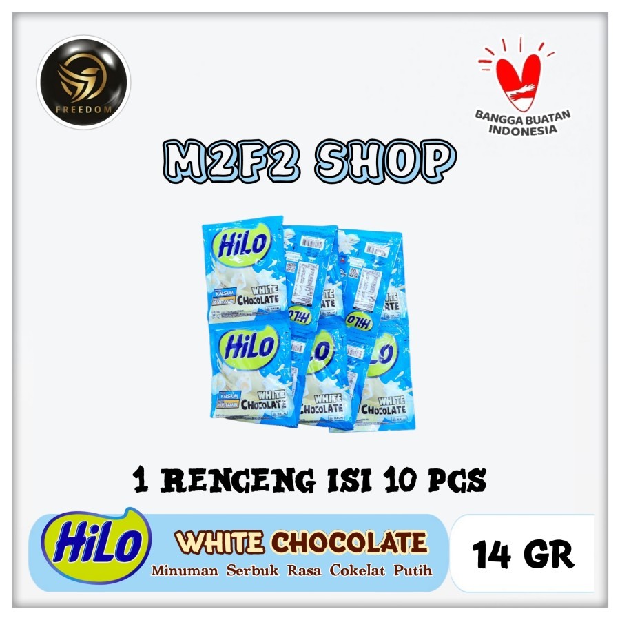 

Susu HiLo White Chocolate | Serbuk Rasa Cokelat Putih Sachet - 14 gr (Kemasan 1 Renceng)