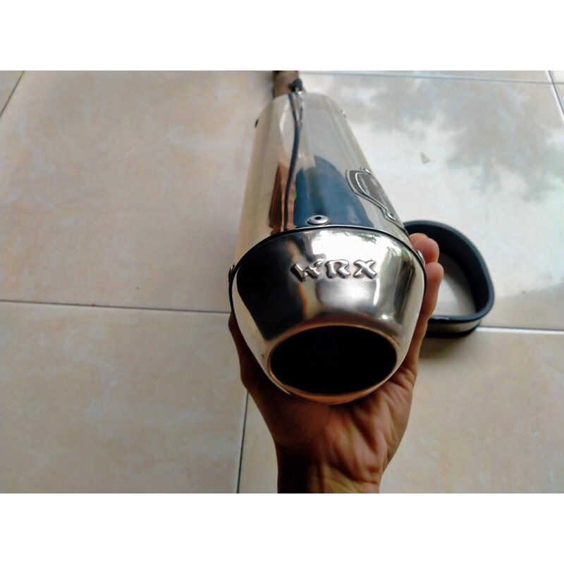 Knalpot WRX hexagon half blue