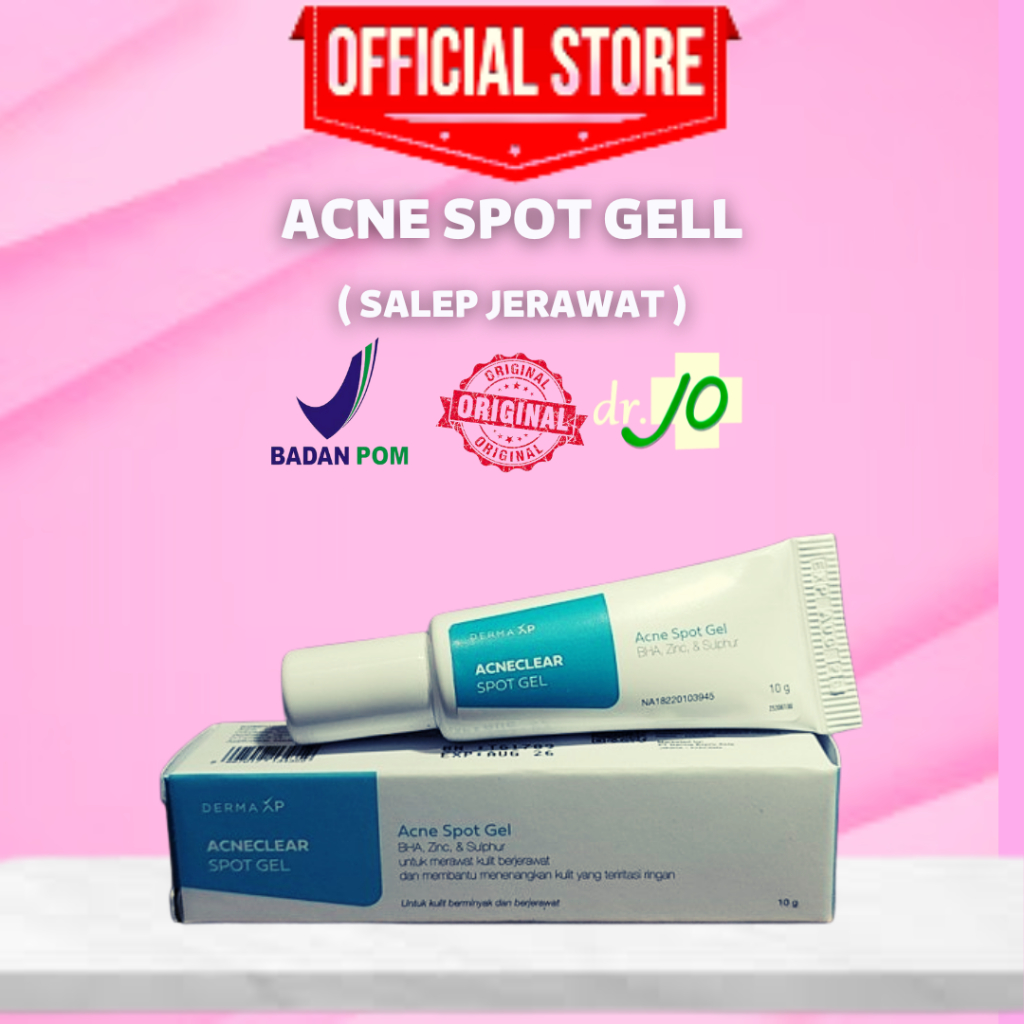 SALEP JERAWAT ACNE SPOT GEL | SALEP TOTOL JERAWAT KLINIK DR.JO BPOM AMAN HALAL