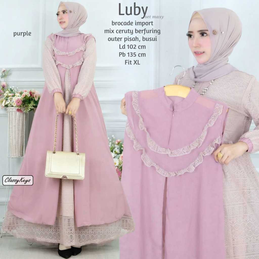 Luby Dress Gamis wanita