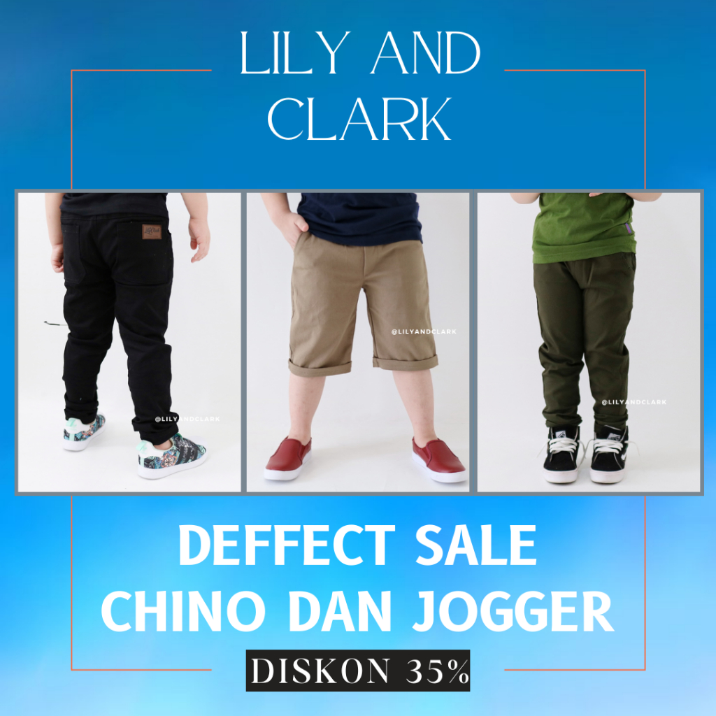 DEFECT celana chino panjang dan chino pendek Anak laki laki Lily and clark
