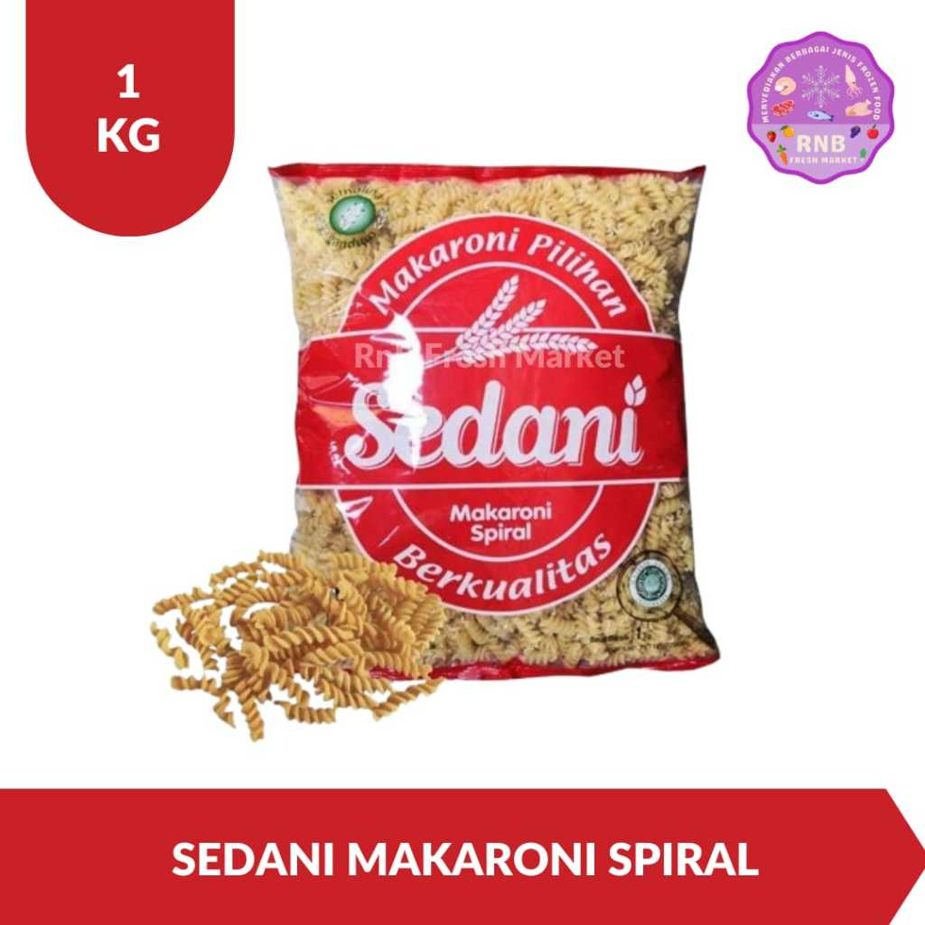 

Sedani Makaroni Spiral Netto 1 Kg