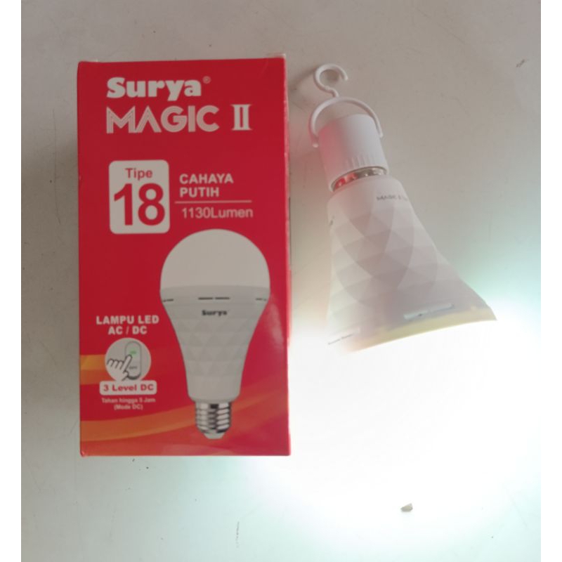 Lampu Emergency LED Surya Magic Sentuh ajaib ACDC Type 18 TERMURAH