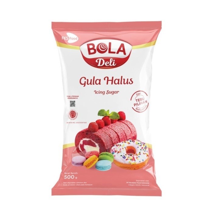 

Gula Halus pink bola Deli 500 gram