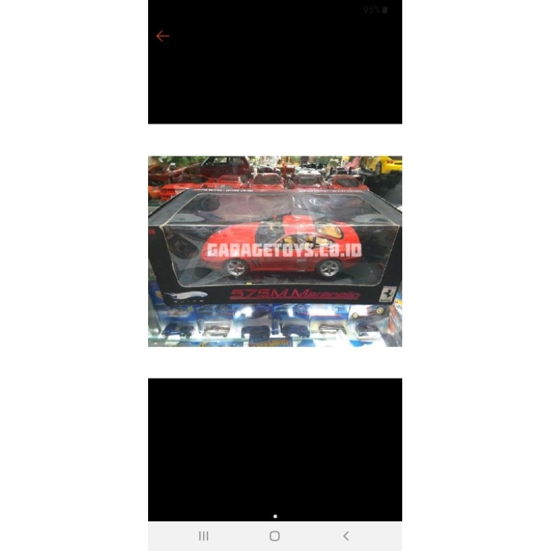 Hotwheels 1:18 Diecast Ferrari 575M Maranello