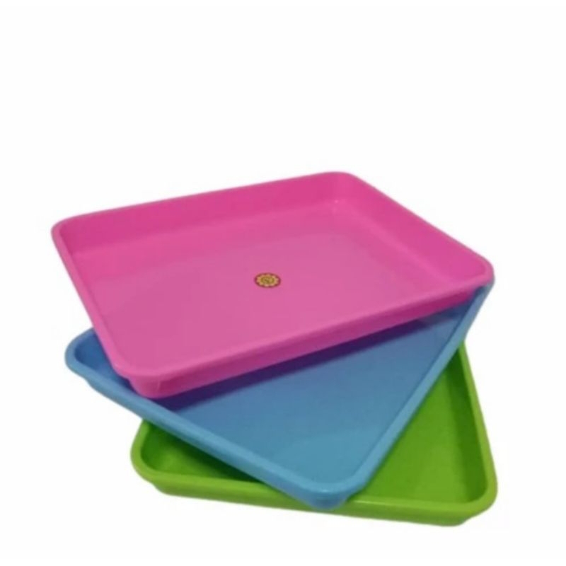 Nampan Segi Plastik Jumbo Nampan Polos Nampan Baki Serbaguna