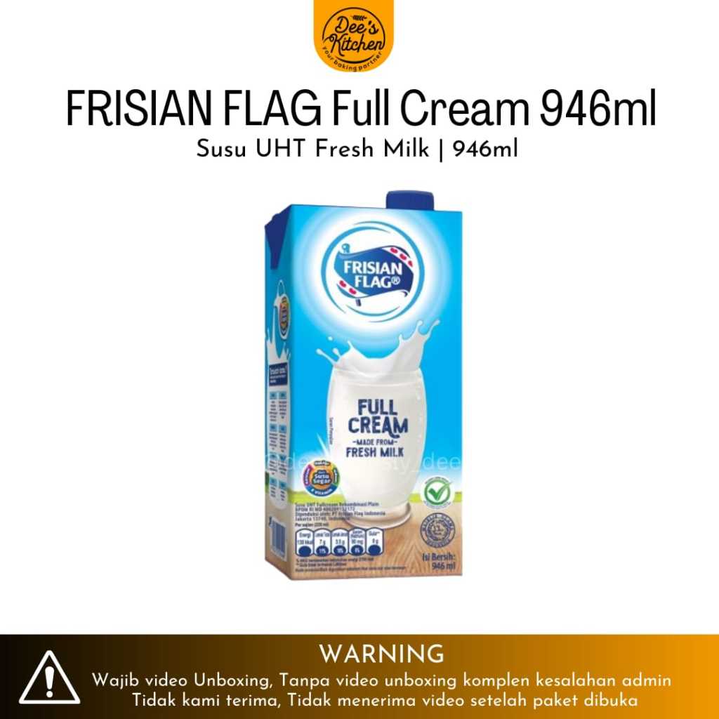 

Susu UHT Frisian Flag Full Cream Fresh Milk 946ml