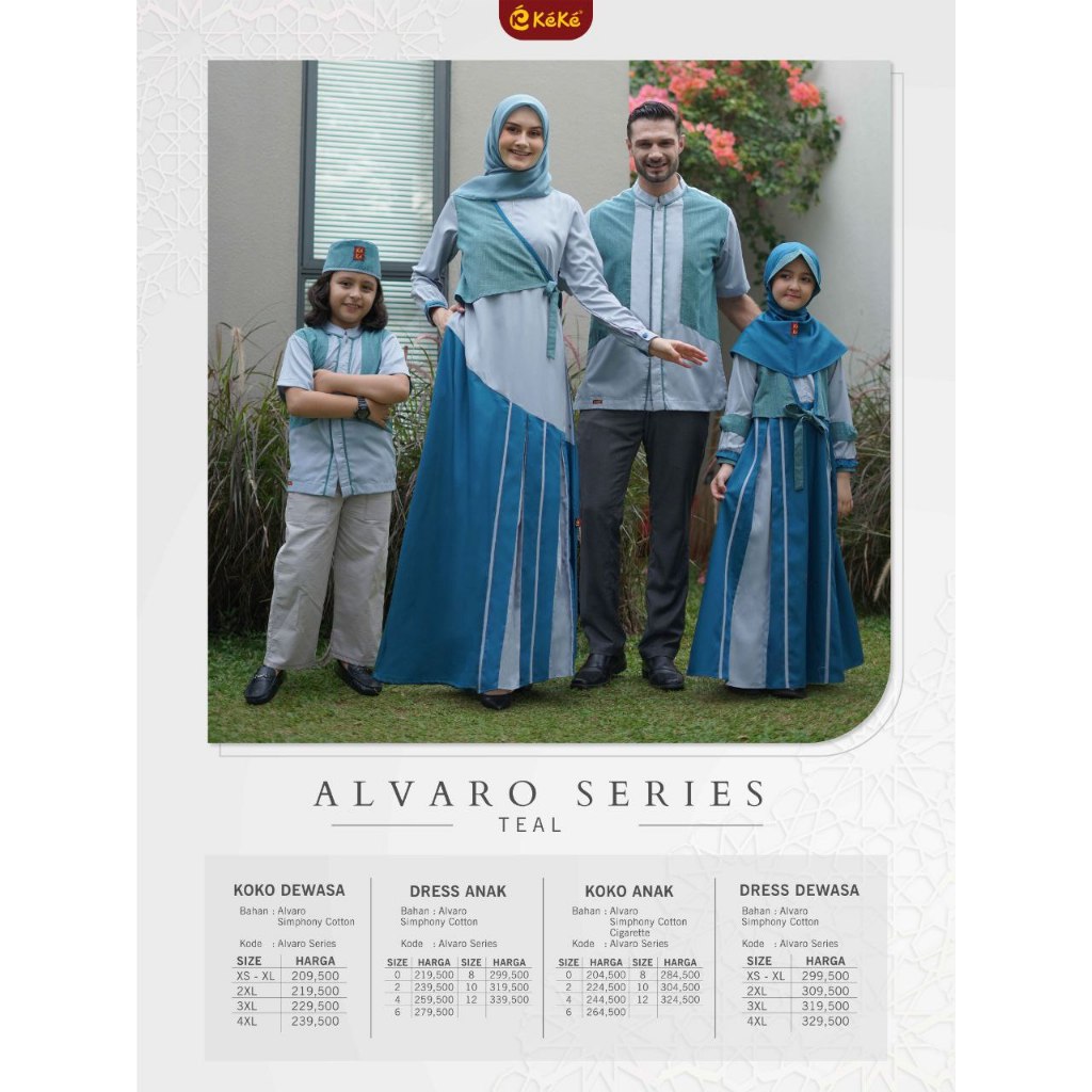 BUSANA MUSLIM SARIMBIT ALVARO KEKE BUSANA