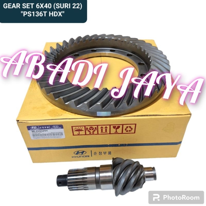 GEAR SET GIGI PINION GARDAN PS136 CANTER HDX SURI 22 6X40 ORIGINAL HYUNDAI