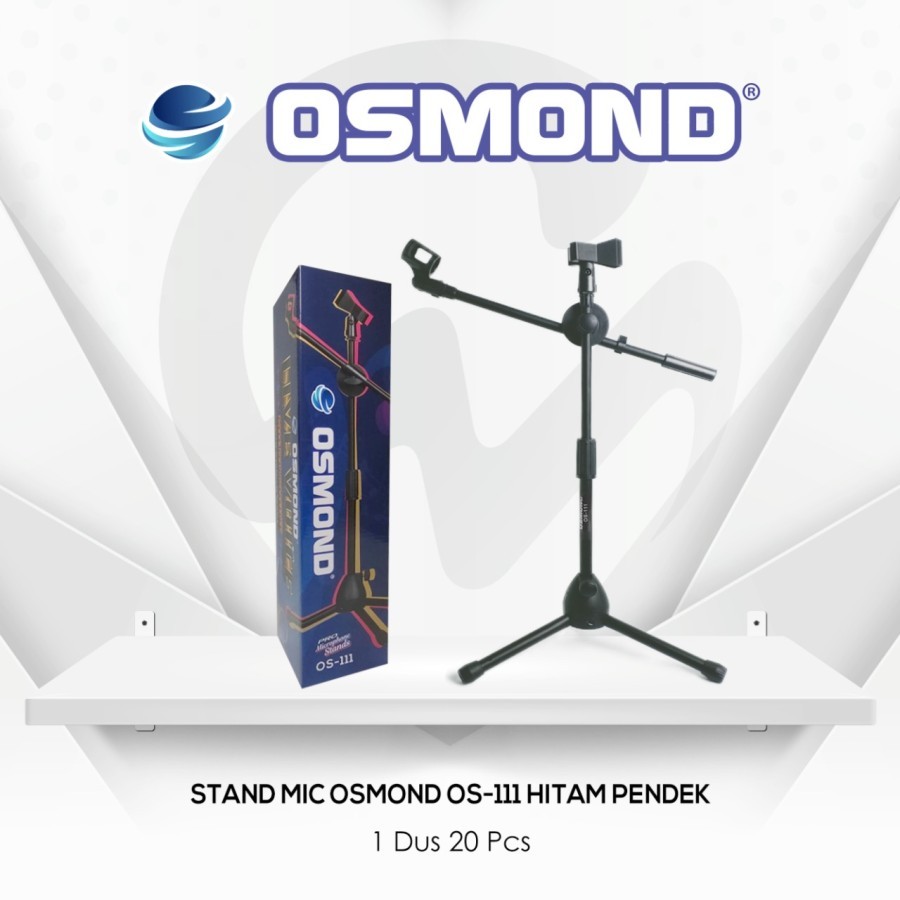 STAND MIC PENDEK OSMOND OS-111 STAND MICROPHONE MEJA TRIPOD MIK