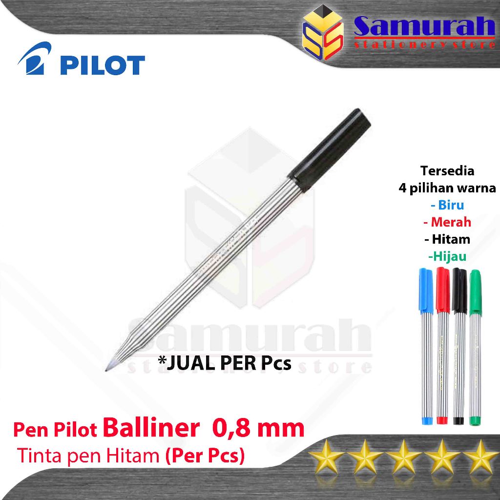 

Ballpoint Pilot Balliner 0.8 mm / Pulpen Baliner 08 mm / Pen Cabut Tebal Tanda Tangan Hitam - Biru - Merah - Hijau