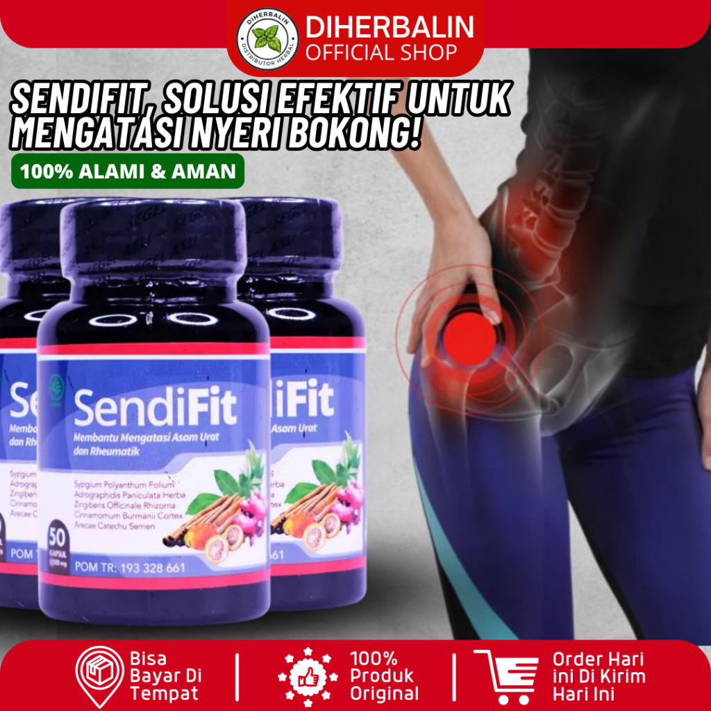 Obat Sakit Bokong Sindroma Pififormis Nyeri Bokong Sampai Paha Sciatica Saraf Kejepit SendiFit