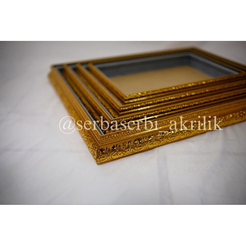 Baki Frame Seserahan Pernikahan Full Emas Isi 4pcs