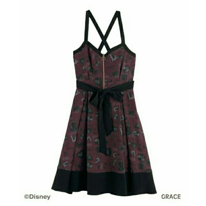 ready stok axes femme poutique disney villain ursulla maleficenttrick or treat dress maroon gothic l