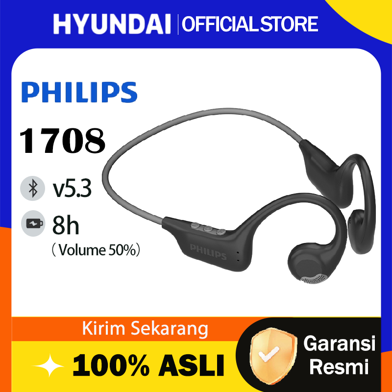 Hyundai X Philips 1708 Bluetooth Earphone Headphone Headset Earbuds TWS V5.3