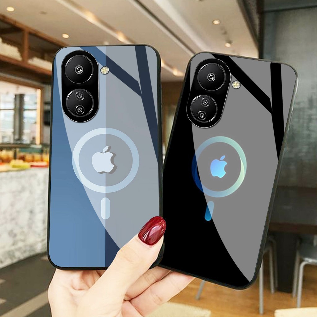 Case Kaca Redmi 13C - Kesing Hp Redmi 13C  - Case Kaca Kilau  Redmi 13C  - Case  Redmi 13C  (GC126)