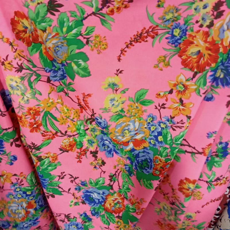 Kain Zara Silk - Kain Silk Premium - Kain Zara Motif - Silk Motif - Bahan Lembut Dzc | Harga Per Set