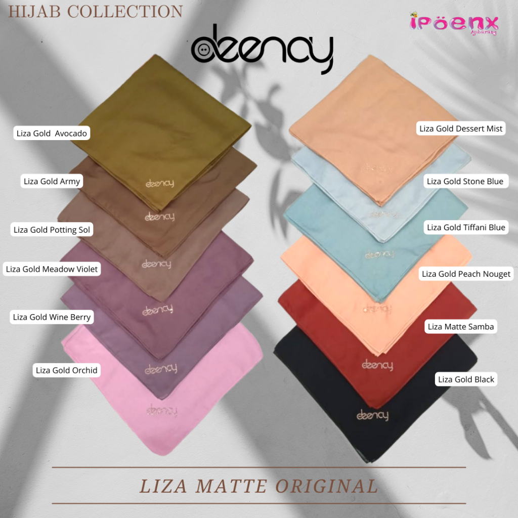 SEGIEMPAT POLOS DEENAY LIZZA MATTE/GOLD ORIGINAL | HIJAB EXCLUSIVE | DEENAY ORIGINAL| HIJAB POLOS VO