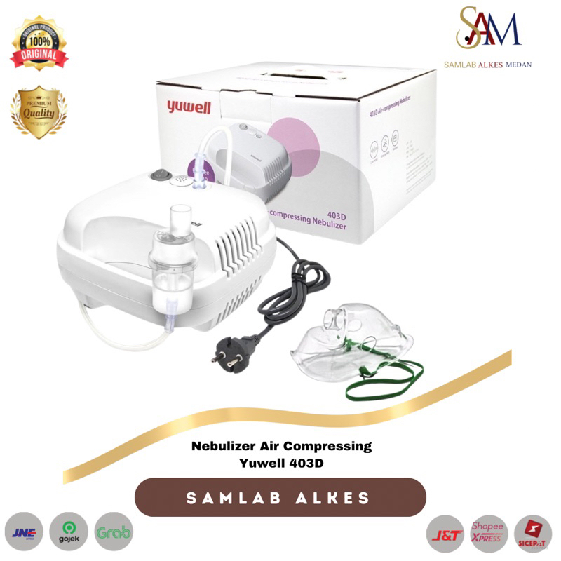 Nebulizer Yuwell 403D Air Compressing Nebulizer Alat uap merk Yuwell