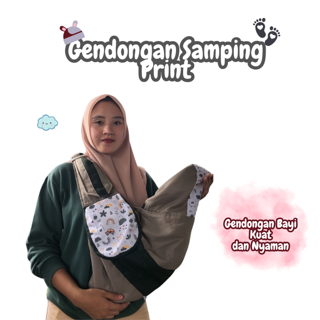 Gendongan Bayi Samping Multifungsi / Gendongan Bayi Samping Print
