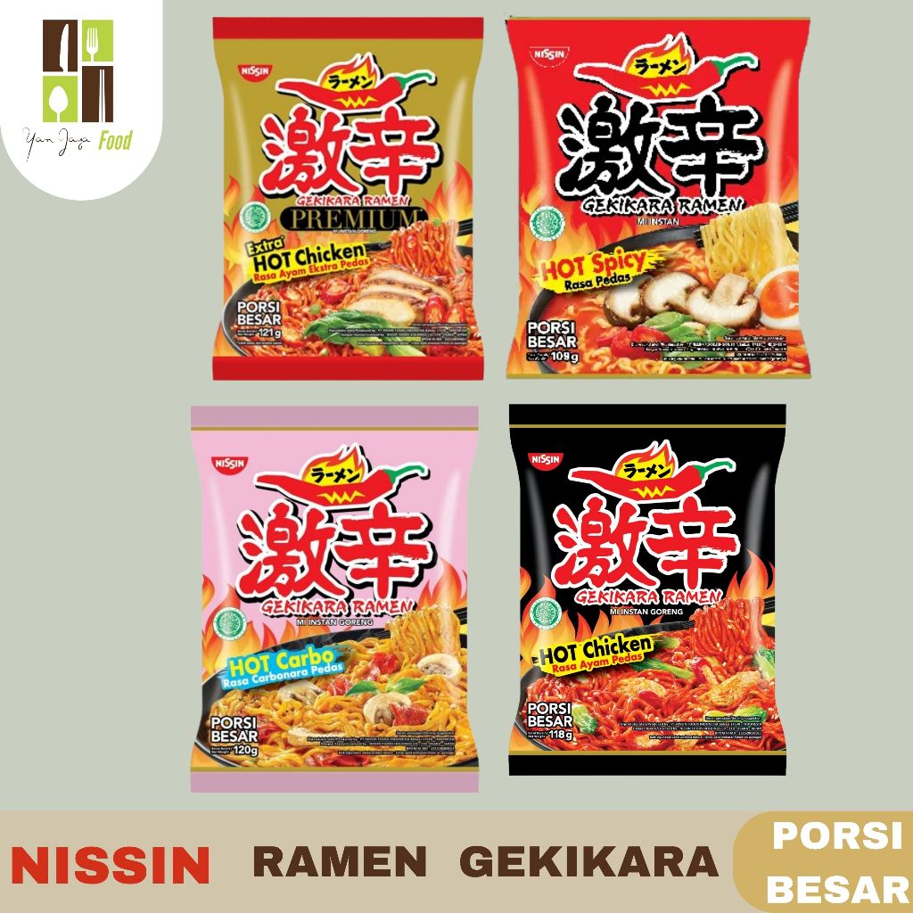 

Nissin Ramen Gekikara / Mie Ramen / Ramen Instan / Kemasan Porsi Besar