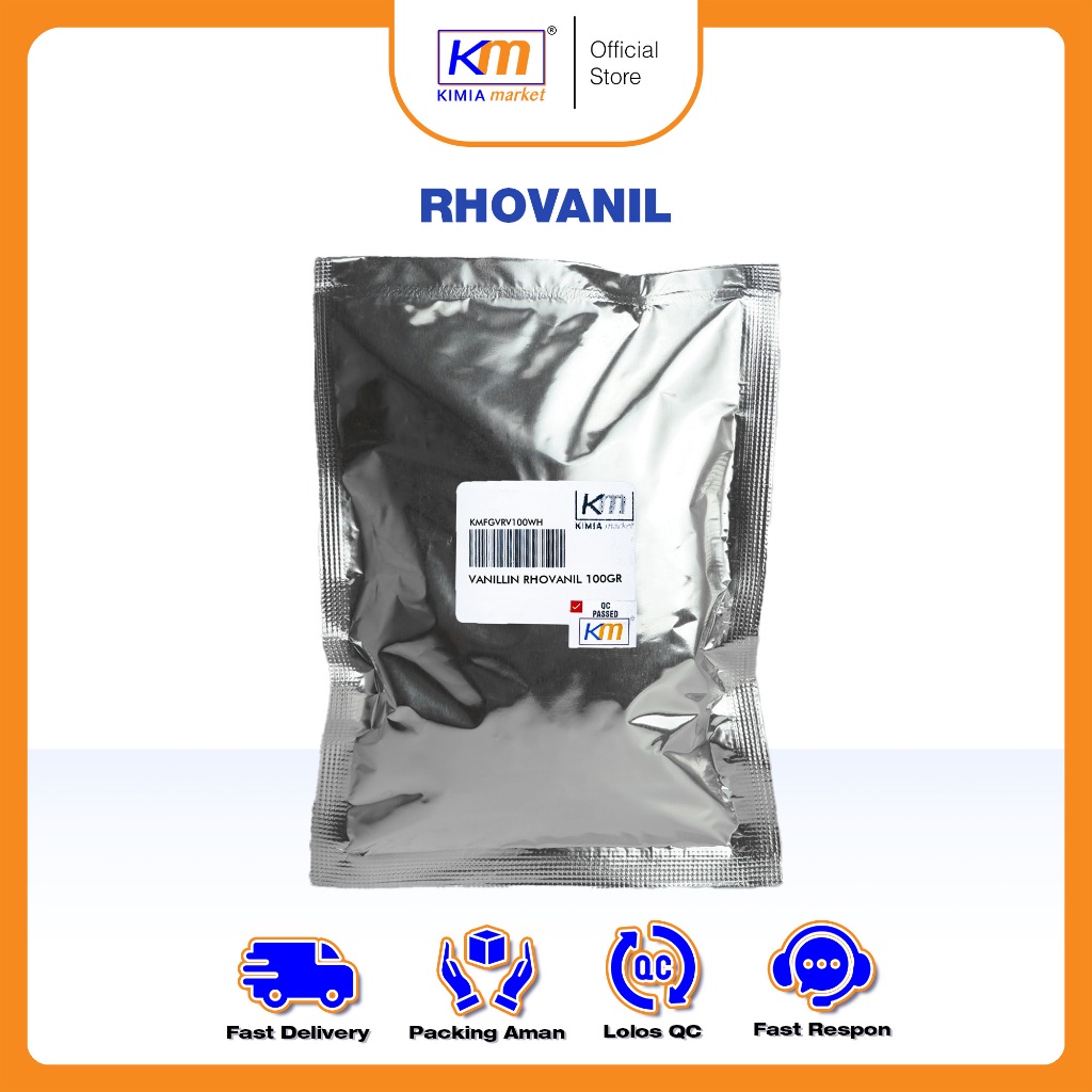 

Rhovanil Vanillin Powder Rasa Vanilli Food Grade 100gr / Vanili / Perisa Vanilla / Bubuk Vanili / vanilie bubuk / Vaneli