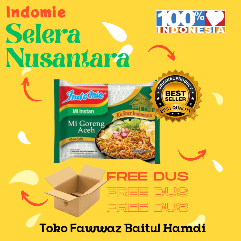 

INDOMIE GORENG ACEH 90 gr | BEST SELLER SHOPEE