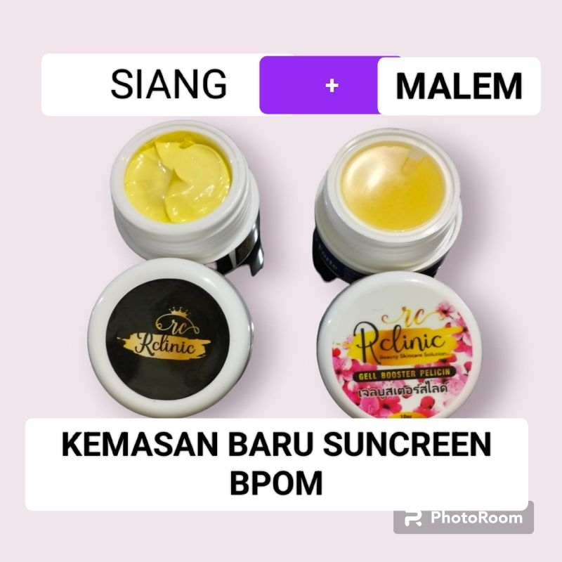 SUNCREEN RCLINIC+SALEP RCLINIC KEMASAN BARU SUNCREEN BPOM(TUNAS)