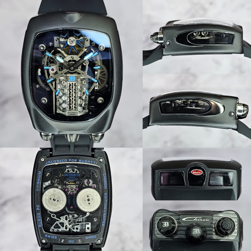 jam pria automatic Jacob & Co Bugatti Chiron jam tangan mewah pria