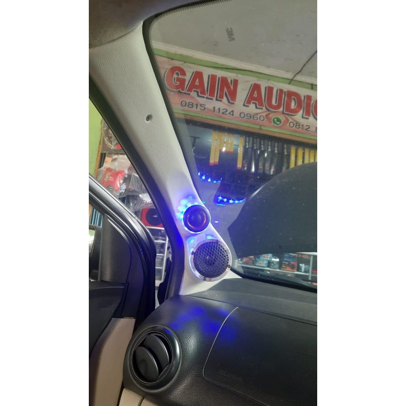 Pilar 3 way agya/ayla Fullset lengkap speaker midrange dan tweeter
