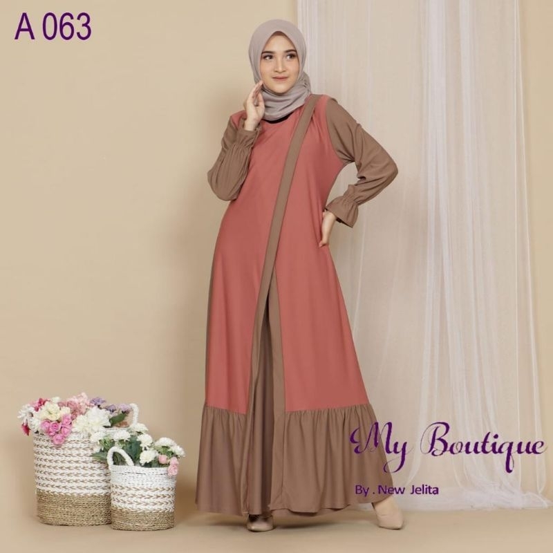 Gamis My Boutique Code A 063/Gamis my boutique/Gamis Kekinian