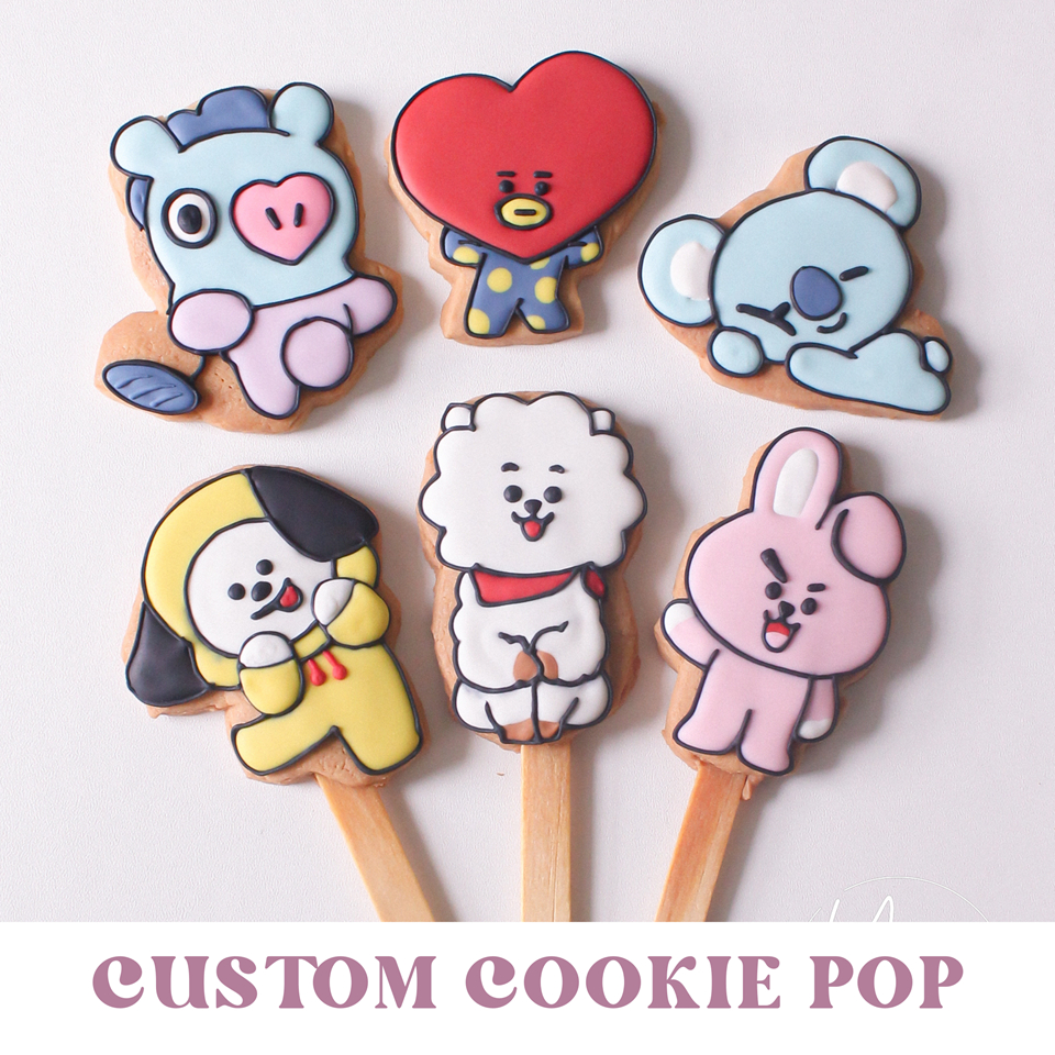 

Custom Cookie Pop /Cookie + Stick (mohon CHAT) — sugar cookies