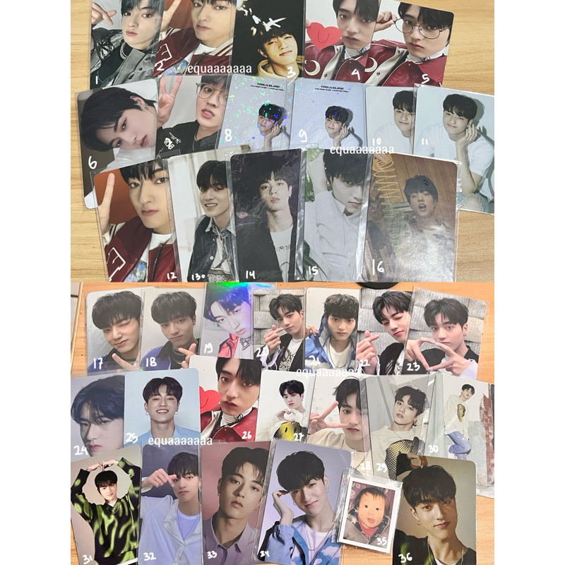 TREASURE HARUTO TFS TSS CHAPTER 1 2 3 FULL ALBUM BENEFIT PHOTOCARD