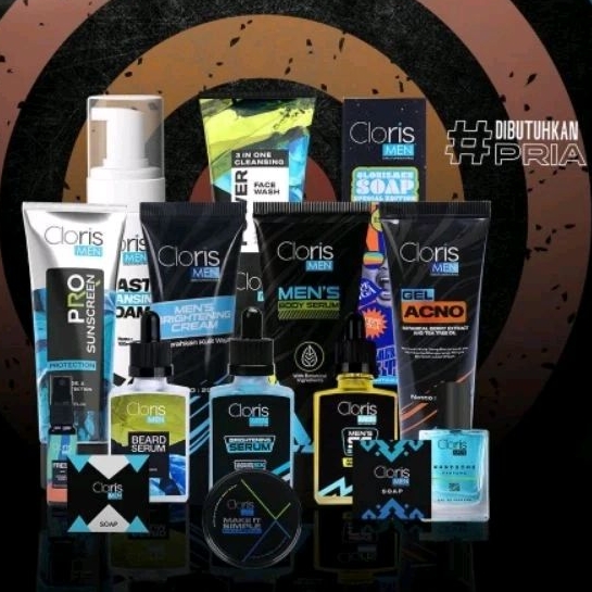 CLORISMEN SOAP/SABUN PEMBERSIH/ CREAM PENCERAH/SERUM PENGHILANG BOPENG SUDAH BPOM DAN ORIGINAL CLORI