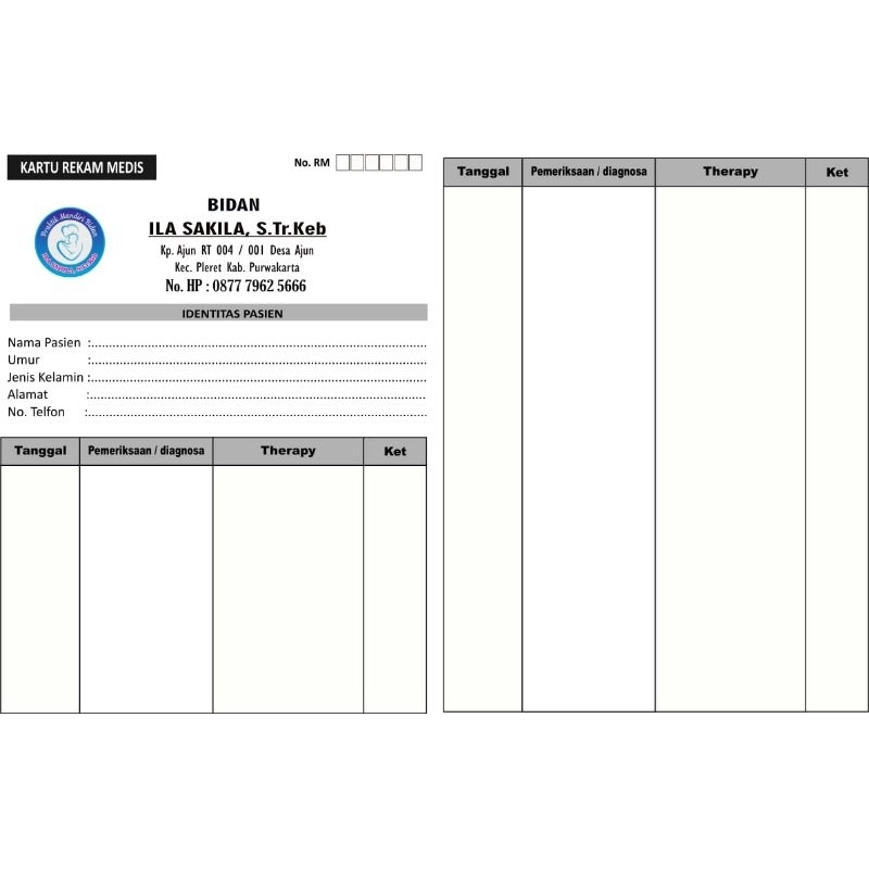 KARTU REKAM MEDIS/KARTU PASIEN