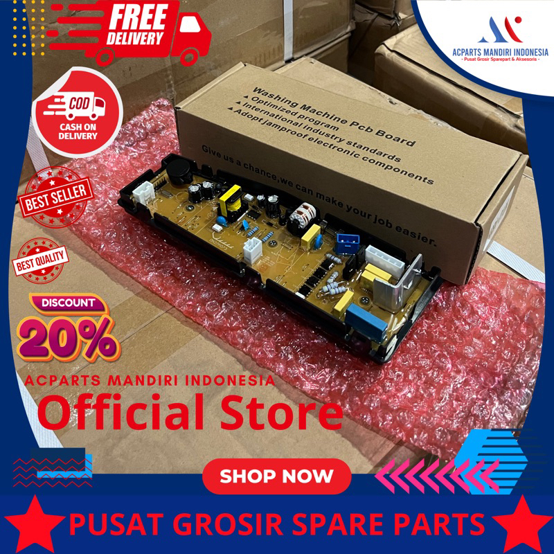 Modul PCB Kontrol Mesin Cuci Polytron Zero Matic Seri PAW7513 PAW8513 PAW9513 Komponen Elektronik Pe