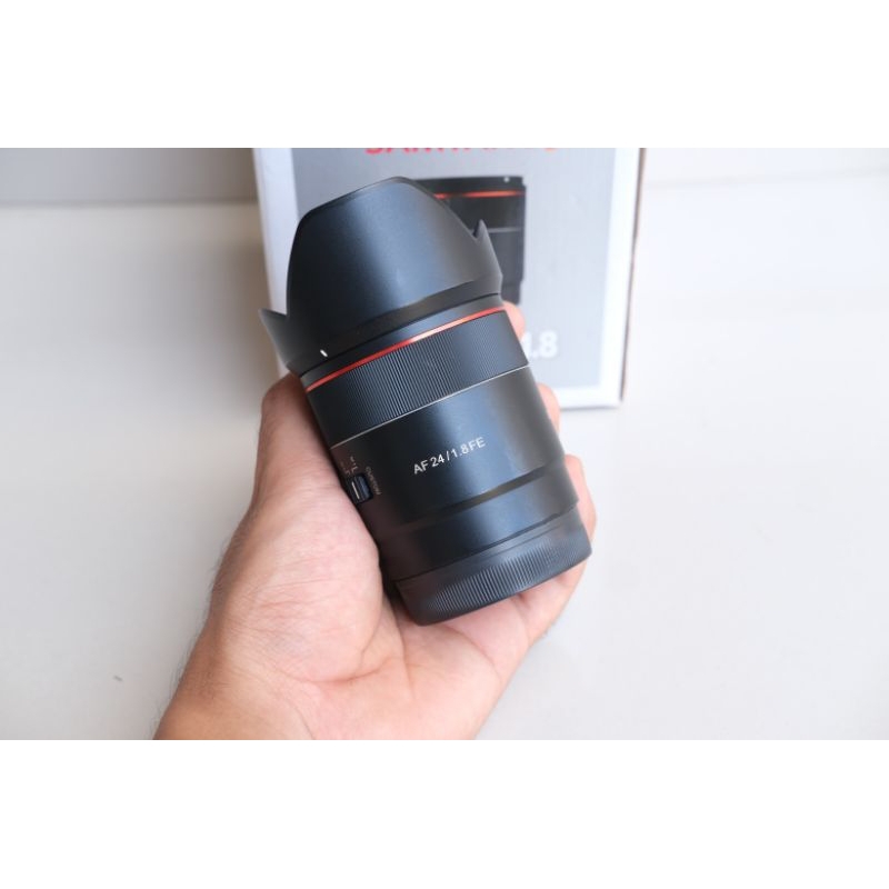 SAMYANG 24MM F/1.8 FOR SONY SAMYANG FE 24MM F/1.8 MULUS LIKENEW SAMYANG 24MM F/1.8 SONY MULUS BUKAN 