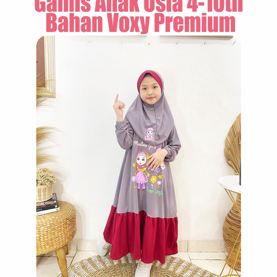 Harga Miring trxVv2V6 Gamis Set Hijab Anak Karakter  Gamis Anak Murah Terbaru