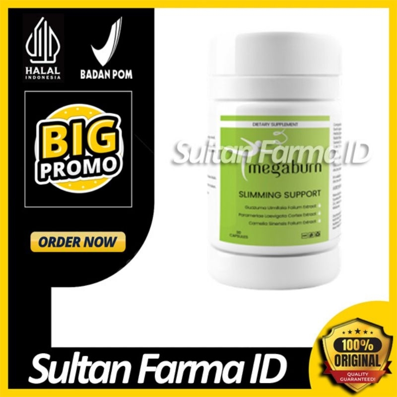 MEGABURN ® Megaburn Original Slimming Support Pembakar Lemak | Megaburn Asli Obat Pelangsing Badan
