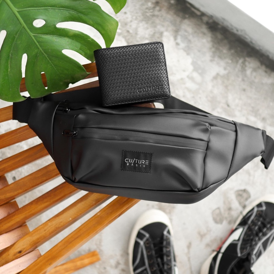 Sale plus TrxAa1A9 Culture Basic  Paket Bundling Yoota Waistbag  Dompet  Tas Selempang Pria Handbag 