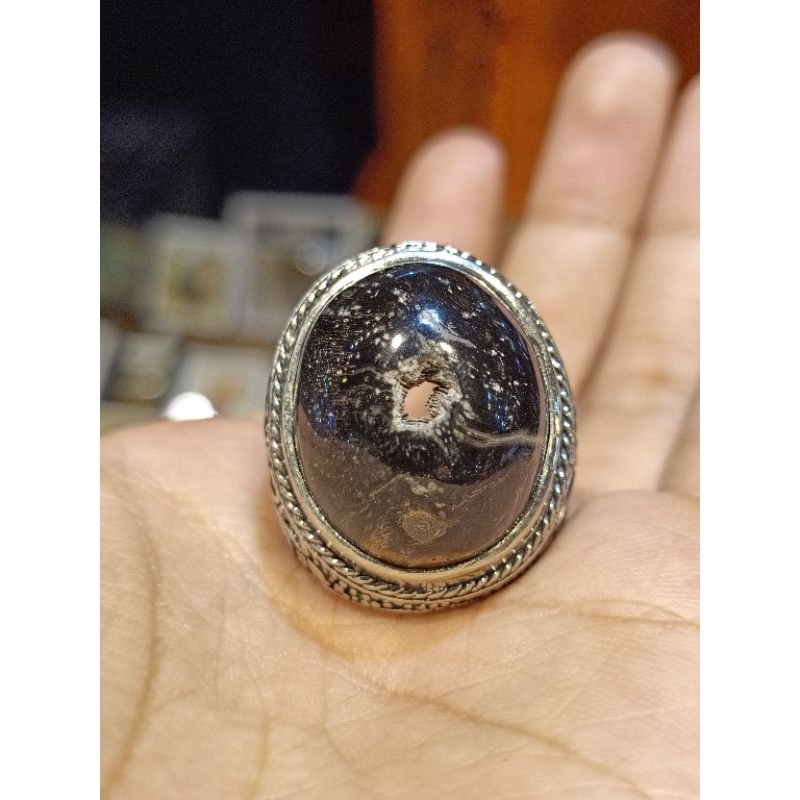 BATU AKIK COMBONG POSIL KELOR HITAM