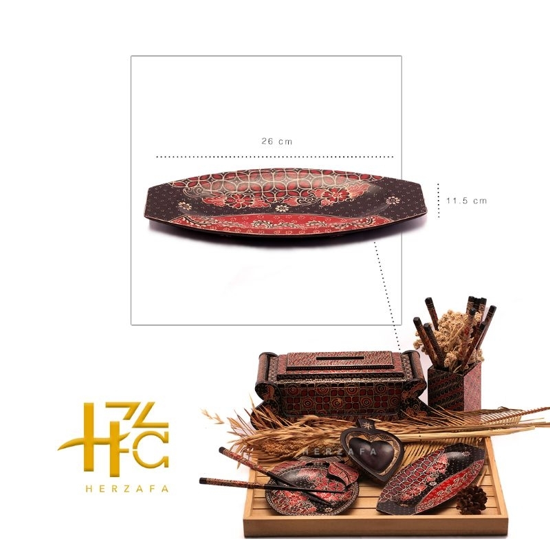 PIRING SALAD BATIK KAYU ~ HERZAFA