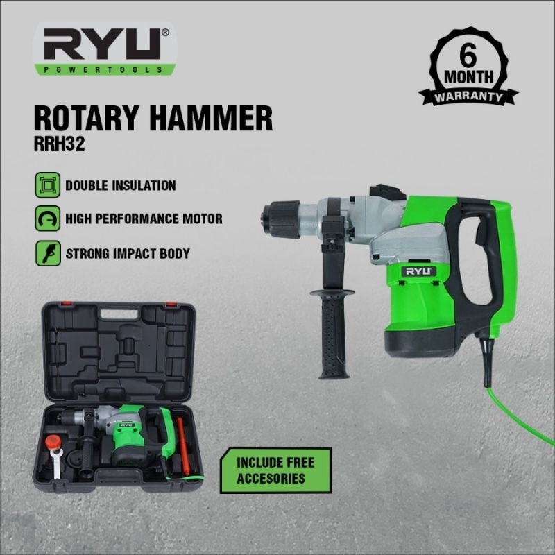 RYU Mesin Bor Bobok Tembok/Rotary Hammer (RRH 32)