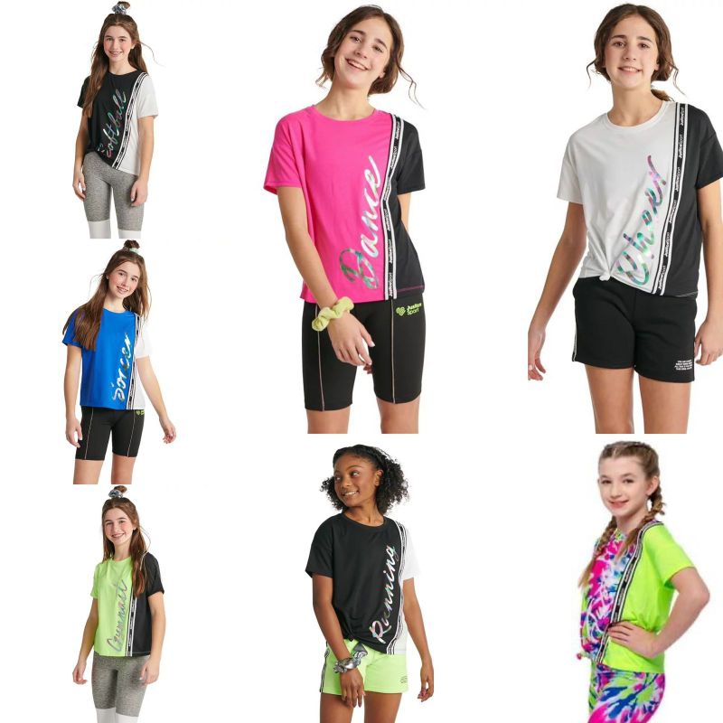 PHI192 Kaos Olahraga Anak Perempuan Justice Sport Remaja